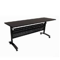 ราคา โต๊ะพับล้อเลื่อน OfficeIntrend Zenith ขาดำ-top ดำ-15060 (YA15271)