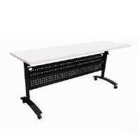 ราคา โต๊ะพับล้อเลื่อน OfficeIntrend Zenith ขาดำ topขาว-15060 (YA15274)