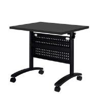 ราคา โต๊ะพับล้อเลื่อน OfficeIntrend Zenith-ขาดำ top-ดำ-7560 (YA15286)