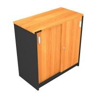 ราคา ตู้เอกสารเตี้ย 2 ชั้นแบบบานเลื่อน โม-เทค 2CL820 สีเชอร์รี่-ดำ (YA15382)