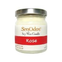 ราคา เทียนหอมไขถั่วเหลือง เทียนหอมอโรม่า เซ็นโอดอส กลิ่นกุหลาบ Rose Soy Candle 190g (YA15433)