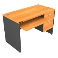 ราคา โต๊ะคอมพิวเตอร์ 2 ลิ้นชัก พร้อมถาดวางคีย์บอร์ด โม-เทค 2C1202 สีเชอร์รี่-เทาเข้ม (YA15525)