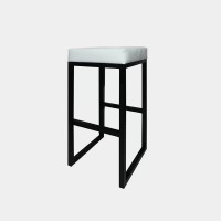 ราคา เก้าอี้บาร์ เบาะนั่งฟองน้ำอัดหุ้ม PVC หนา ทนทาน ไอคอนิค 156 สีขาว-ดำ (YA16199)