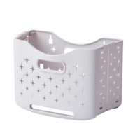 ราคา ตะกร้าใส่ผ้า พลาสติก ตะกร้าผ้าพับได้ 1ใบ THAI SUN SPORT SH0122-S S สีขาว pcs (YA16499)