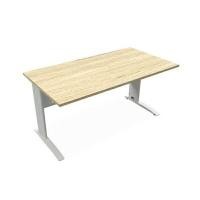 ราคา โต๊ะทำงานขาเหล็กสีขาว TOP ไม้ Particle Board หนา 25 mm. โม-เทค 2WSTD-1580 (YA16647)