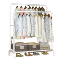 ราคา ราวแขวนผ้าบาร์คู่ THAI SUN SPORT SH0065 พร้อมชั้นวางของ โครงเหล็ก 110x54x150 (YA16799)