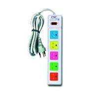 ราคา รางปลั๊กไฟ มอก. CSC Colorful 5ช่อง 10เมตร (YA17353)