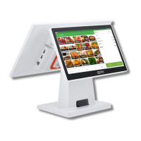 ราคา EASY PRINT เครื่องคิดเงิน ระบบ Android POS A1Plus 2จอ สีขาว (YA17394)