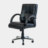 ราคา เก้าอี้สำนักงานพนักพิงกลาง ไอคอนิค IN-046M สีดำ (YA18182)