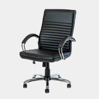 ราคา เก้าอี้สำนักงานพนักพิงกลาง ไอคอนิค IN-006M สีดำ (YA18200)
