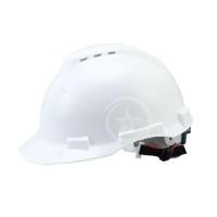 ราคา หมวกนิรภัยแบบปรับหมุน มีรูระบาย A-SAFE รุ่น ALFA 6 สีขาว (YA18560)