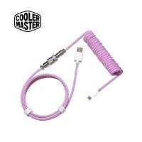 ราคา COOLER MASTER USB-A ถึง USB Type-C Coiled Cable Thunderstorm สีชมพู (YA18727)