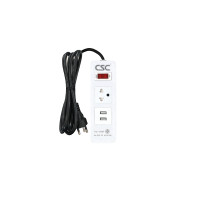 ราคา รางปลั๊กไฟ มอก. 2 ช่อง 2 USB 10 เมตร CSC รุ่น AS521U-5M (YA19217)