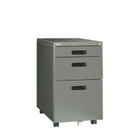 ราคา ตู้เก็บเอกสารเหล็ก MOBIE 3 ลิ้นชัก ล้อเลื่อน เพรสซิเด๊นท์ PD453 สีเทา (YA20279)