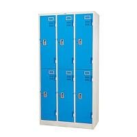 ราคา ROWEL ตู้ล็อกเกอร์ 6 ประตู กุญแจอิสระ รุ่น WLK006 สีขาว-ฟ้า (YA20586)