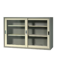 ราคา WELCO ตู้เก็บเอกสารบานเลื่อนกระจกเตี้ย รุ่น WSLG15 สีเทาสลับ(GT1,GT3) ขนาด 5 ฟุต (YA20650)