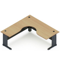 ราคา โต๊ะทำงานไม้ขาเหล็กรูปตัวแอลต่อซ้าย Century L1818-L สีไวท์โอ๊ค ขนาด 1.8 ม. (YA22750)