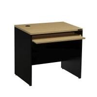 ราคา โต๊ะคอมพิวเตอร์พร้อมถาดวางคีย์บอร์ด Century LC80 สีเชอร์รี่-ดำ ขนาด 80 ซม. (YA22778)