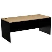 ราคา CENTURY โต๊ะทำงานไม้โล่ง 4 ขนาด LD00-Series สีเชอร์รี่-ดำ LD1800 ขนาด 180 x 80 x 75 ซม. (YA23363)