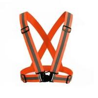 ราคา TRAFFICTHAI เสื้อกั๊กสะท้อนแสงสีส้ม ชนิดสายคาดปรับเข้ารูปได้ สีส้ม (YA23886)