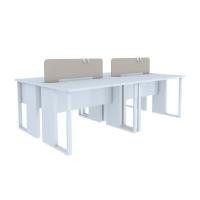 ราคา INDEX LIVING MALL โต๊ะทำงาน 4 ที่นั่ง S รุ่นเวคตร้า - สีขาว 240 ซม. (YA24293)