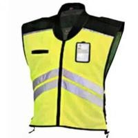 ราคา TRAFFICTHAI เสื้อจราจร คาดแถบสะท้อนแสงสีเทา 2 แถบ แบบซิบ พร้อมที่ใส่บัตร สีเหลือง (YA24451)