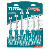 ราคา TOTAL ไขควงชุด ( ปากแบน + ปากแฉก ) 6 ตัวชุด TT-THT250606-NO (YA25232)