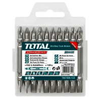 ราคา Total ดอกไขควง 2 หัว (ปากแบน + ปากแฉก) (แพ็คละ 10 อัน) รุ่น TAC16HL133 ( Screwdriver Bits ) (YA25240)
