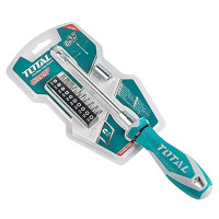 ราคา TOTAL ไขควงอ่อนตัว พร้อมดอกไขควง 12 ตัวชุด TT-THT250FL1206-NO (YA25247)