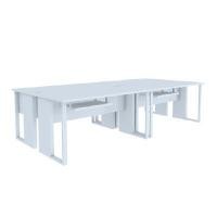 ราคา INDEX LIVING MALL โต๊ะคอมพิวเตอร์ 4 ที่นั่ง รุ่นเวคตร้า - สีขาว 300 ซม. (YA25390)