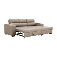 ราคา INDEX LIVING MALL โซฟาปรับนอน PVC L-shape ด้านซ้าย รุ่นโดมินิค - สีน้ำตาล (YA25474)