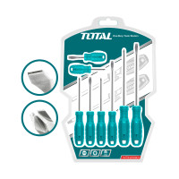 ราคา Total ไขควง 8 ตัวชุด (ปากแบน + ปากแฉก) รุ่น THTDC250801 (8 pcs Screwdriver Set) (YA25695)