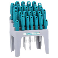 ราคา Total ชุดไขควง พร้อมที่วางไขควง 26 ชิ้น รุ่น THTDC252601 ( Screwdriver Set ) ไขควงชุด (YA25701)
