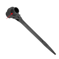 ราคา TOTAL ประแจแหวนฟรี 2 หัวปลายแหลม รุ่น THTRSW19241 สีดำ ขนาด 19x24 มิล (YA25864)