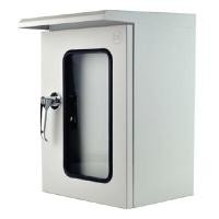 ราคา KJL ตู้ไฟสวิทช์บอร์ด แบบกันน้ำ มีหลังคา ฝา 2 ชั้น ฝานอกกระจก รุ่น KBSG 9001 ขนาด 30x45 ซม. (YA26135)