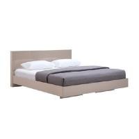 ราคา INDEX LIVING MALL เตียงนอน รุ่นแมสซิโม่ ขนาด 6 ฟุต (พื้นเตียงทึบ) สีหินทราย (YA26677)