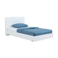 ราคา INDEX LIVING MALL เตียงนอน รุ่นแมสซิโม่ ขนาด 3.5 ฟุต (พื้นเตียงทึบ) สีขาว (YA26804)