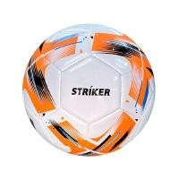 ราคา GRAND SPORT ลูกฟุตบอลหนังเย็บเครื่อง รุ่น STRIKER เบอร์ 5 PVC#331383 สีขาวสลับส้ม (YA28701)