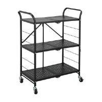 ราคา INDEX LIVING MALL FURINBOX ชั้นวางของพับได้ 3 ชั้น+ล้อ รุ่น SPEED CART - สีดำ (YA28910)