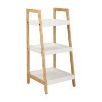 ราคา INDEX LIVING MALL ชั้นวางของ 3 ชั้น รุ่นโนระ สีขาว/ธรรมชาติ ขนาด 35 x 35 x 77 ซม. (YA29043)