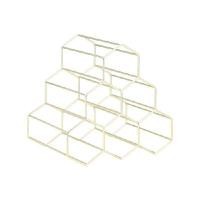 ราคา INDEX LIVING MALL ชั้นวางขวดไวน์ รุ่นไวน์วี่ สีทอง (YA29170)