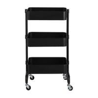 ราคา INDEX LIVING MALL ชั้นวางของ 3 ชั้น+ล้อ รุ่นเอลวิโร่ สีดำ (YA29259)