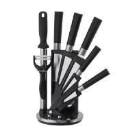 ราคา INDEX LIVING MALL ชุดมีดพร้อมฐานรอง รุ่นอาโกเลีย สีดำ (8 ชิ้น/ชุด) (YA29362)