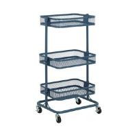 ราคา INDEX LIVING MALL ชั้นวางของ 3 ชั้น พร้อมล้อ รุ่นบัดดี้ - สีฟ้าเข้ม (YA29376)