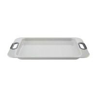 ราคา INDEX LIVING MALL ถาดเสิร์ฟอาหาร รุ่น ดูโอ. สีเทา ขนาด 29.20 x 46.30 x 3.20 ซม. (YA29728)