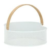 ราคา INDEX LIVING MALL ตะกร้าอเนกประสงค์ รุ่นอาเบลโล่ ขนาด 30.5 x 30.5 x 13 ซม. - สีขาว (YA30174)