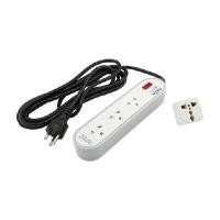 ราคา INDEX LIVING MALL ปลั๊กไฟ 3 ช่อง 1 สวิตซ์ รุุ่นดาต้า ขนาด 3 เมตร. - สีเทา (YA30317)