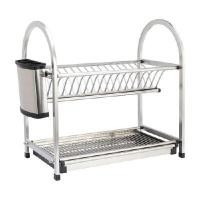 ราคา INDEX LIVING MALL ที่คว่ำจาน 2 ชั้น รุ่นแอ๊บบาส 45 x 26.5 x 45 ซม. - สีเงิน (YA30516)