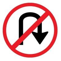 ราคา TRAFFIC THAI ป้ายห้ามกลับรถไปทางขวา ขนาด 45x45 CM 3M Engineer Grade (YA31516)