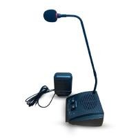 ราคา SHERMAN อินเตอร์คอมติดกระจกไร้สาย พร้อมไมค์ตั้งโต๊ะ สีดำ (YA31606)